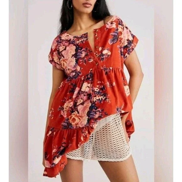 open lace back dress Reagan Dress | Woven Babydoll Dress main image 0